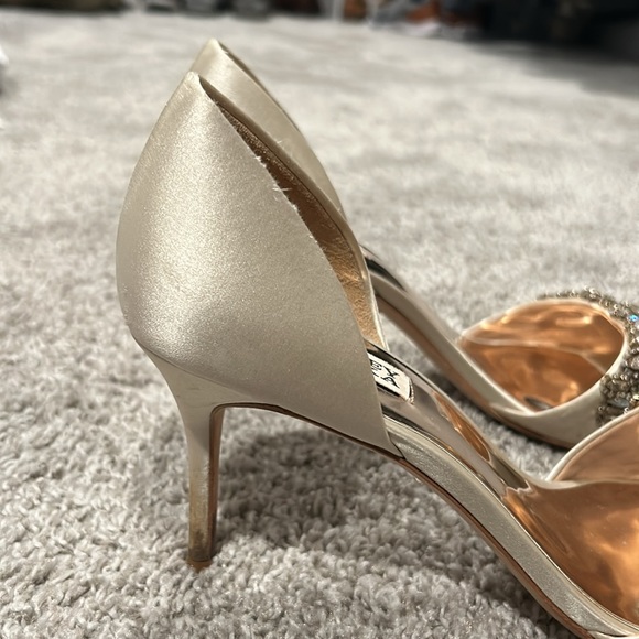 Badgley Mischka wedding bridal shoes with sparkle rhinestones size 9 - Picture 4 of 10